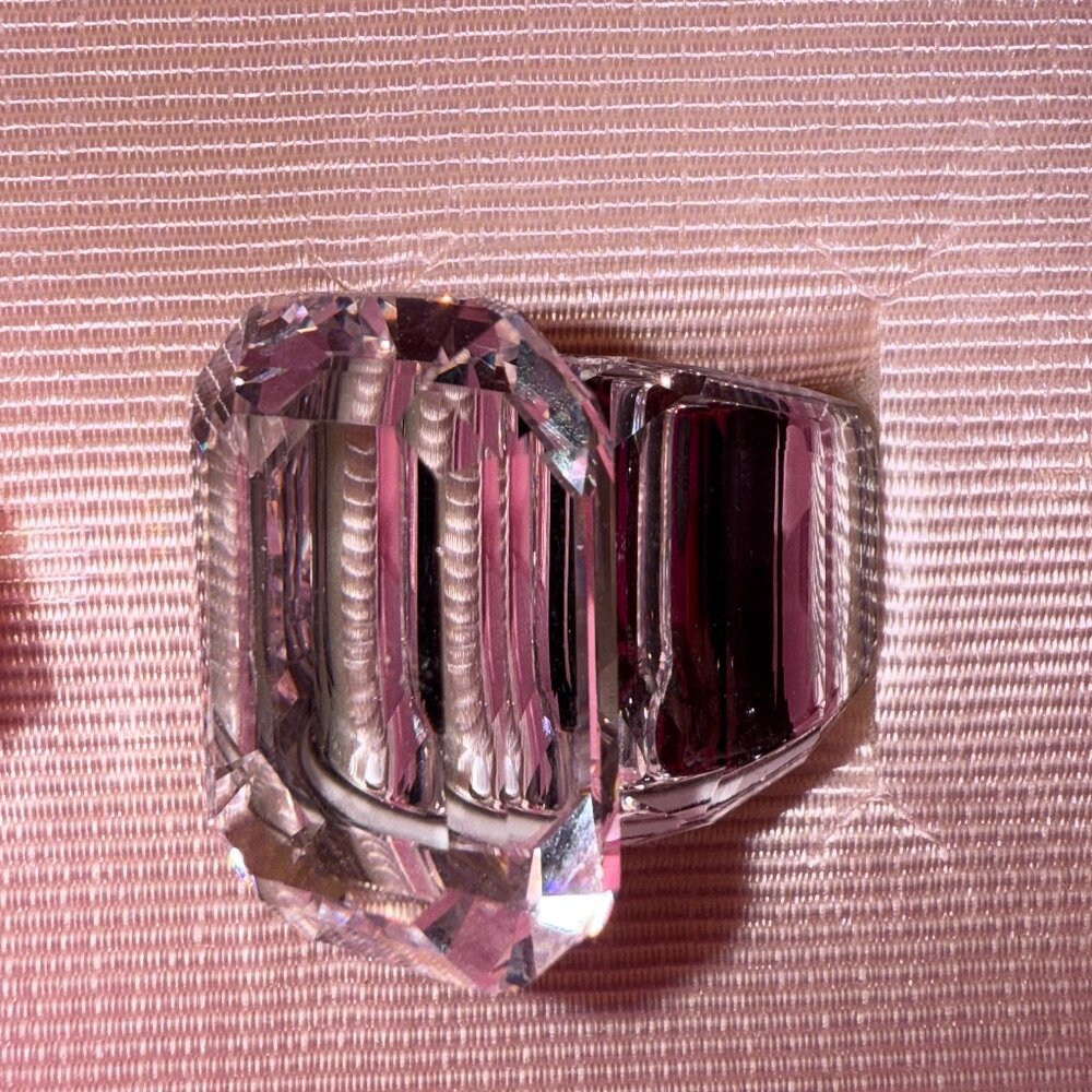 Swarovski Lucent Ring, crystal color, size 6